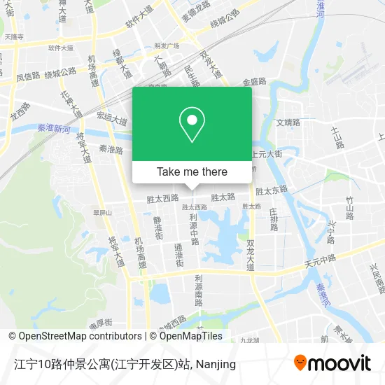 江宁10路仲景公寓(江宁开发区)站 map