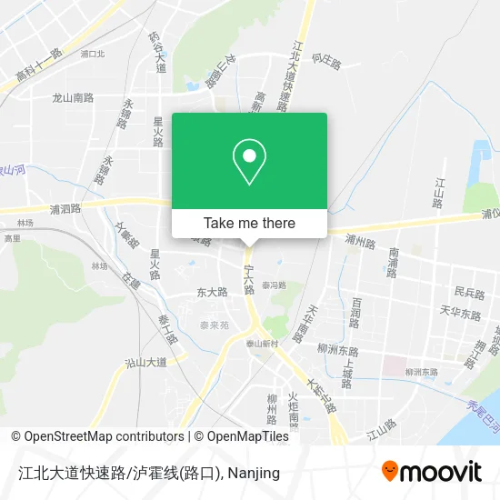 江北大道快速路/泸霍线(路口) map