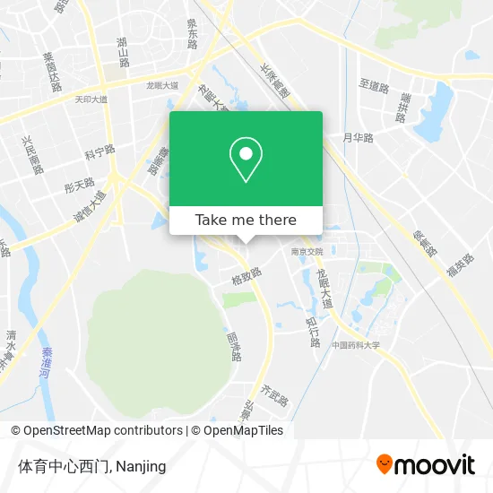 体育中心西门 map
