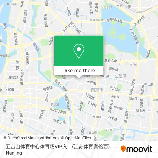 五台山体育中心体育场VIP入口(江苏体育宾馆西) map