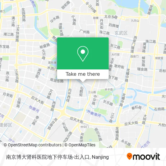 南京博大肾科医院地下停车场-出入口 map