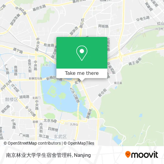 南京林业大学学生宿舍管理科 map