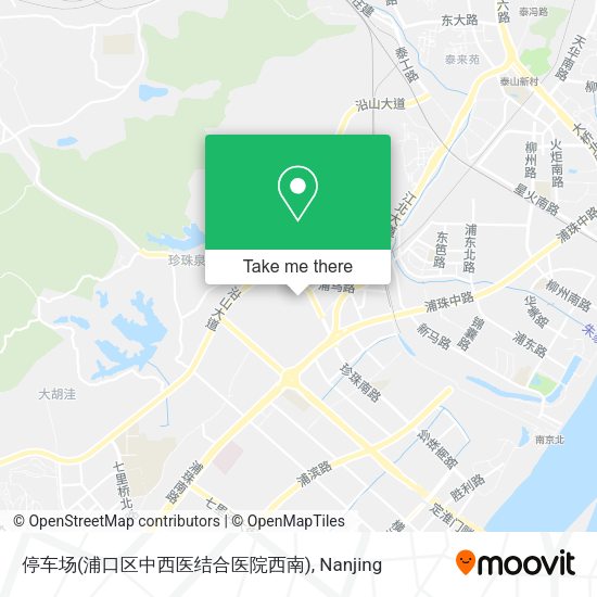 停车场(浦口区中西医结合医院西南) map