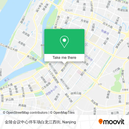 金陵会议中心停车场白龙江西街 map
