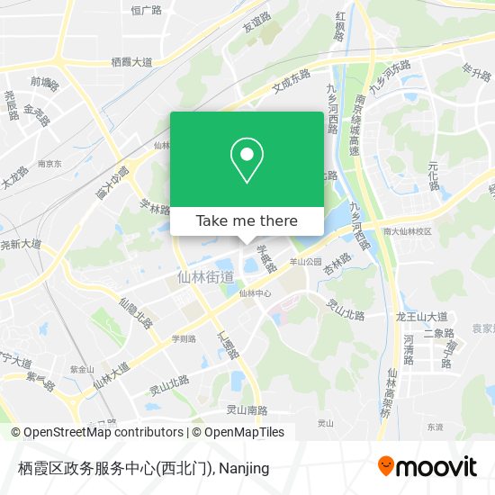 栖霞区政务服务中心(西北门) map