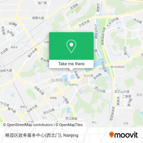 栖霞区政务服务中心(西北门) map
