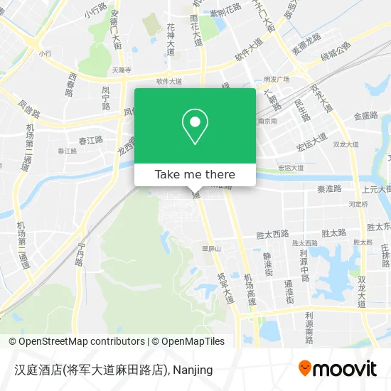 汉庭酒店(将军大道麻田路店) map