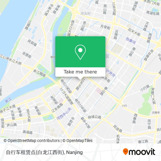 自行车租赁点(白龙江西街) map
