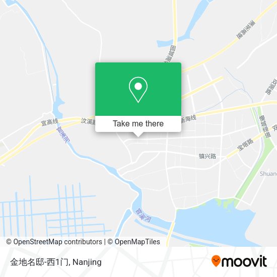 金地名邸-西1门 map