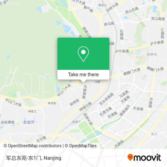 军总东苑-东1门 map