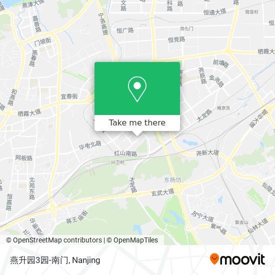 燕升园3园-南门 map