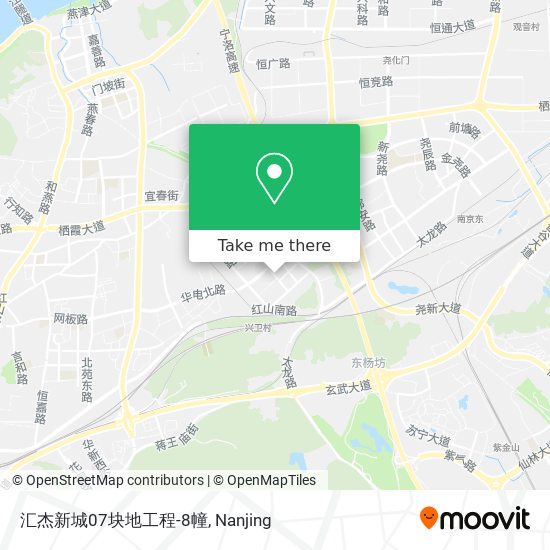 汇杰新城07块地工程-8幢 map