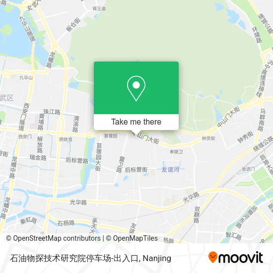 石油物探技术研究院停车场-出入口 map