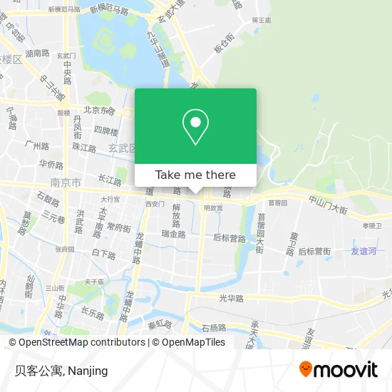 贝客公寓 map