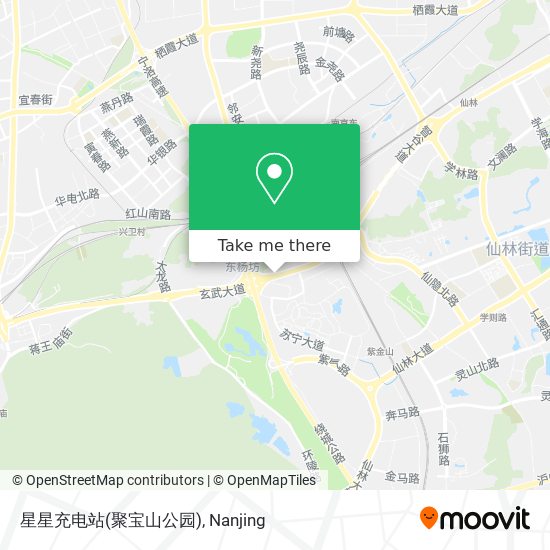 星星充电站(聚宝山公园) map