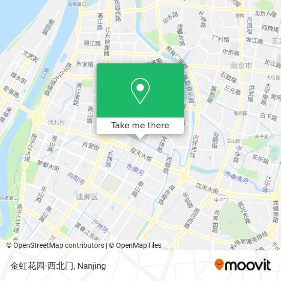 金虹花园-西北门 map