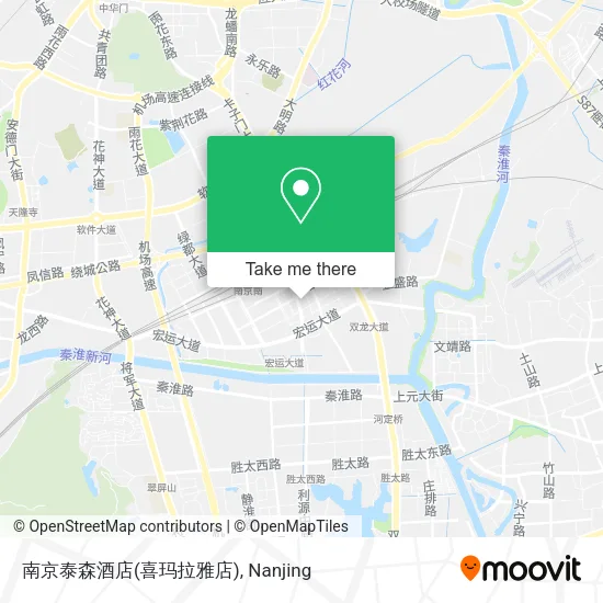 南京泰森酒店(喜玛拉雅店) map
