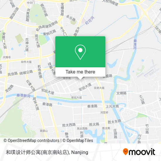 和璞设计师公寓(南京南站店) map