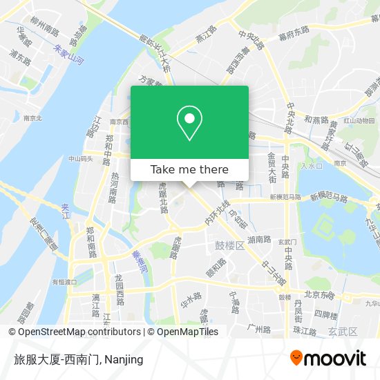 旅服大厦-西南门 map