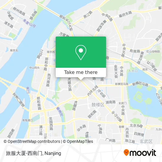 旅服大厦-西南门 map