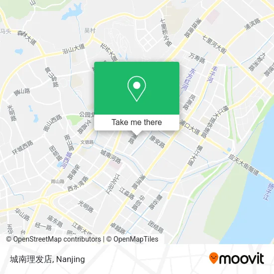 城南理发店 map