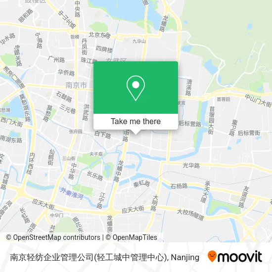 南京轻纺企业管理公司(轻工城中管理中心) map