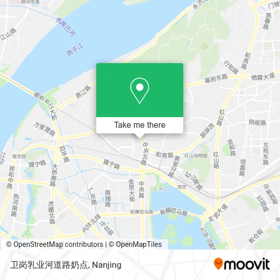 卫岗乳业河道路奶点 map