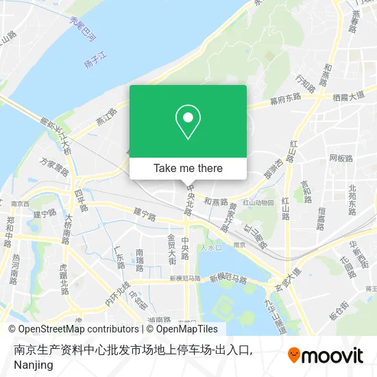 南京生产资料中心批发市场地上停车场-出入口 map