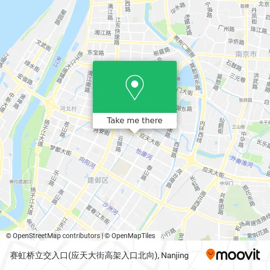 赛虹桥立交入口(应天大街高架入口北向) map