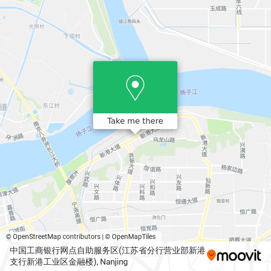 中国工商银行网点自助服务区(江苏省分行营业部新港支行新港工业区金融楼) map