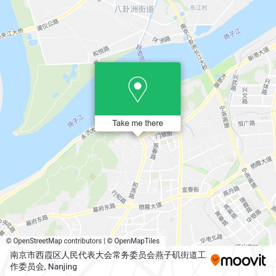 南京市西霞区人民代表大会常务委员会燕子矶街道工作委员会 map