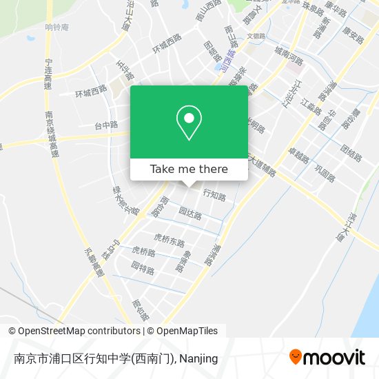 南京市浦口区行知中学(西南门) map