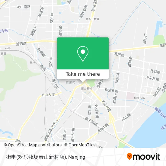 街电(欢乐牧场泰山新村店) map