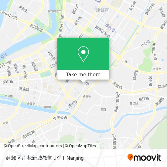 建邺区莲花新城教堂-北门 map