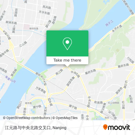 江元路与中央北路交叉口 map