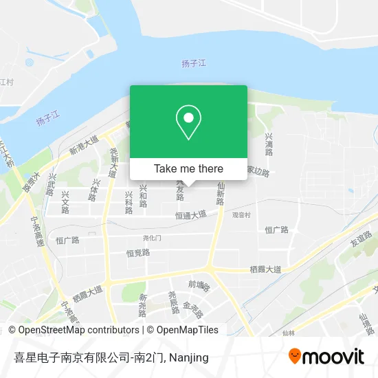 喜星电子南京有限公司-南2门 map