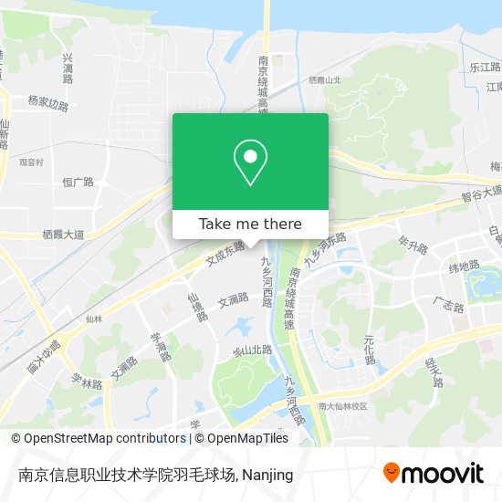 南京信息职业技术学院羽毛球场 map