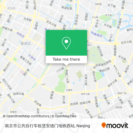 南京市公共自行车租赁安德门地铁西站 map