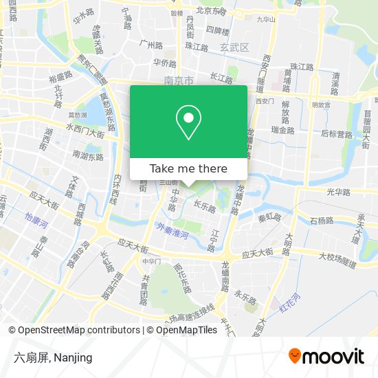 六扇屏 map