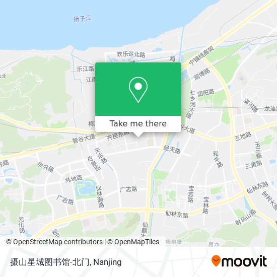 摄山星城图书馆-北门 map