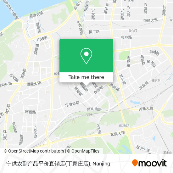 宁供农副产品平价直销店(丁家庄店) map