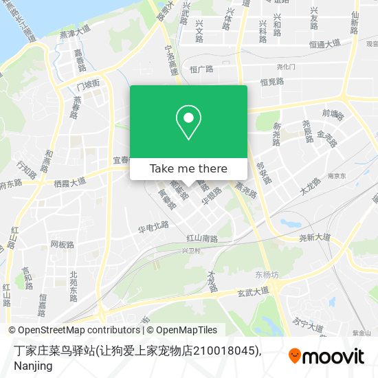 丁家庄菜鸟驿站(让狗爱上家宠物店210018045) map