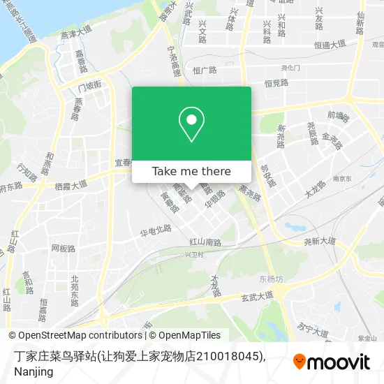 丁家庄菜鸟驿站(让狗爱上家宠物店210018045) map