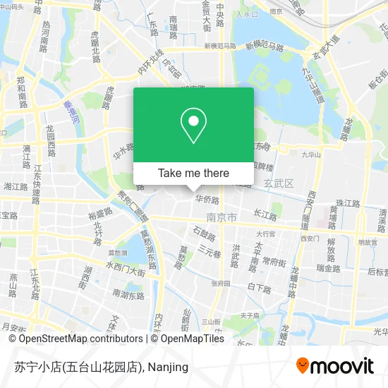 苏宁小店(五台山花园店) map