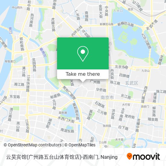 云昊宾馆(广州路五台山体育馆店)-西南门 map