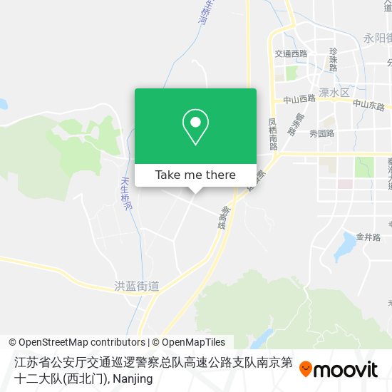 江苏省公安厅交通巡逻警察总队高速公路支队南京第十二大队(西北门) map