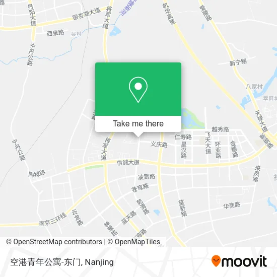 空港青年公寓-东门 map