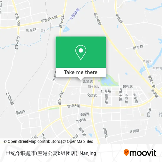 世纪华联超市(空港公寓b组团店) map