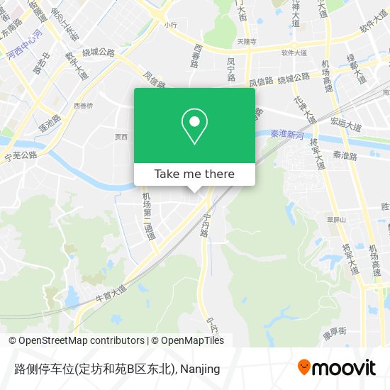 路侧停车位(定坊和苑B区东北) map