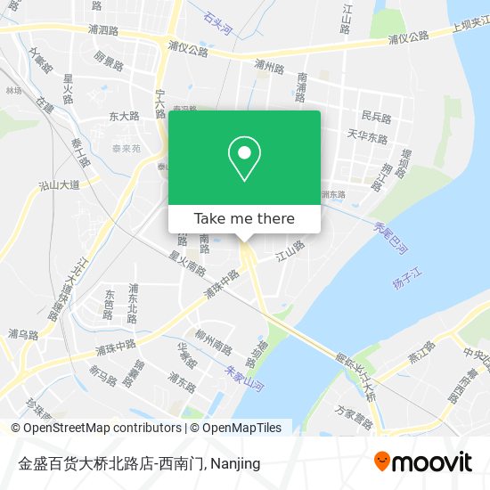金盛百货大桥北路店-西南门 map